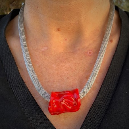 Cadeau femme noel Murano Toulouse rouge