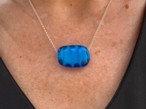 Fabrication artisanale bijou createur perle Murano Glass turquoise