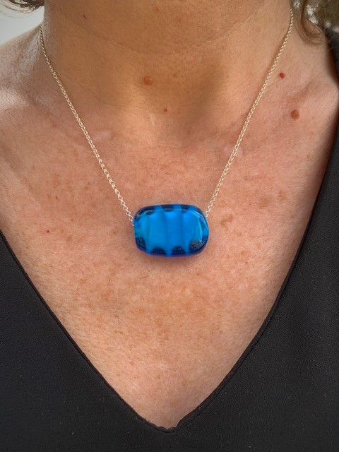 Fabrication artisanale bijou createur perle Murano Glass turquoise