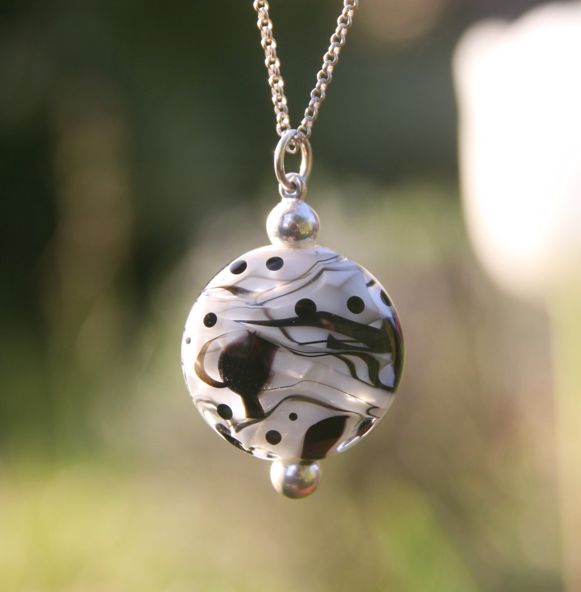 pendentif bijoux Murano Pushi artisan perle de verre laurence subbiotto
