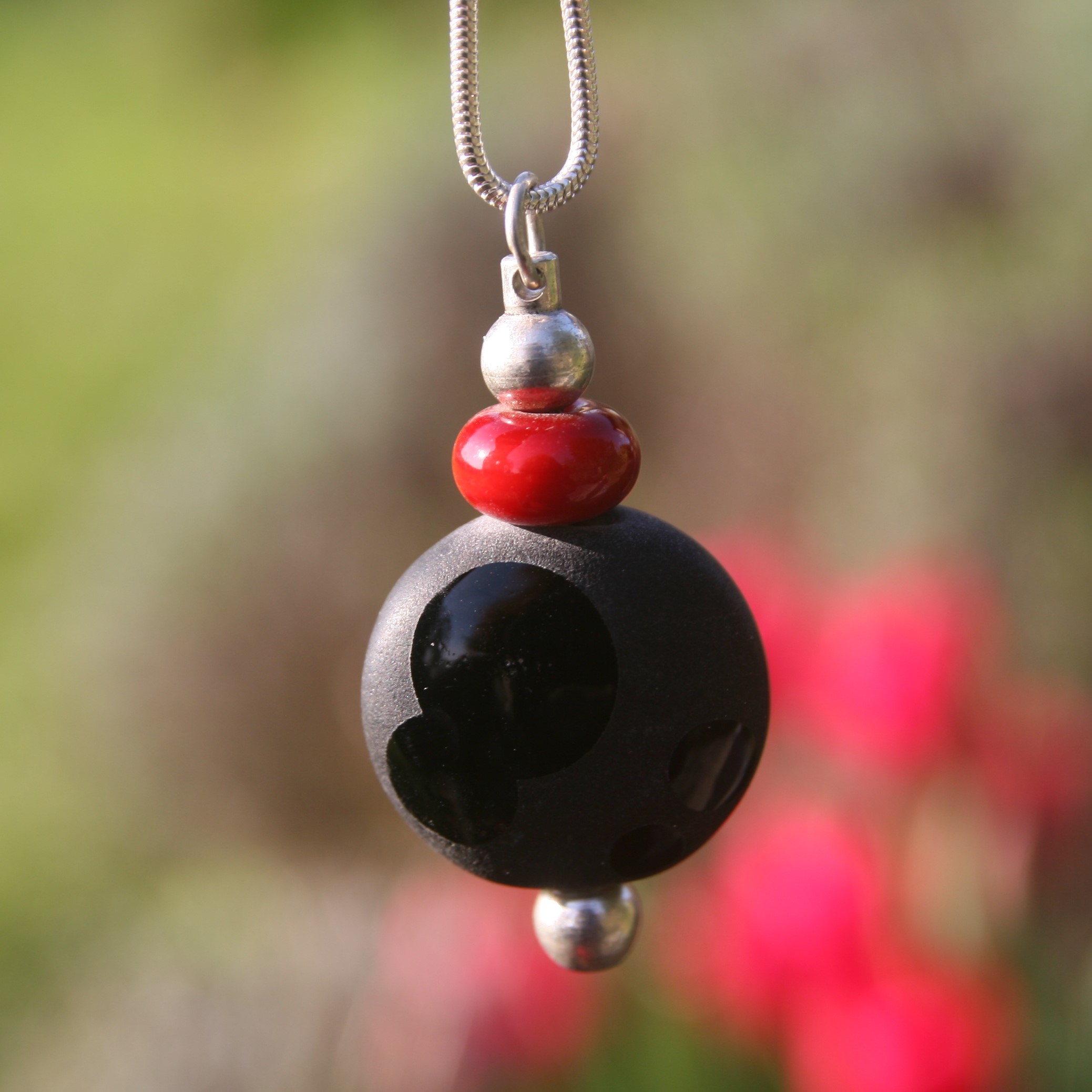 bijoux pushi pendentif murano perle de verre artisan subbiotto france