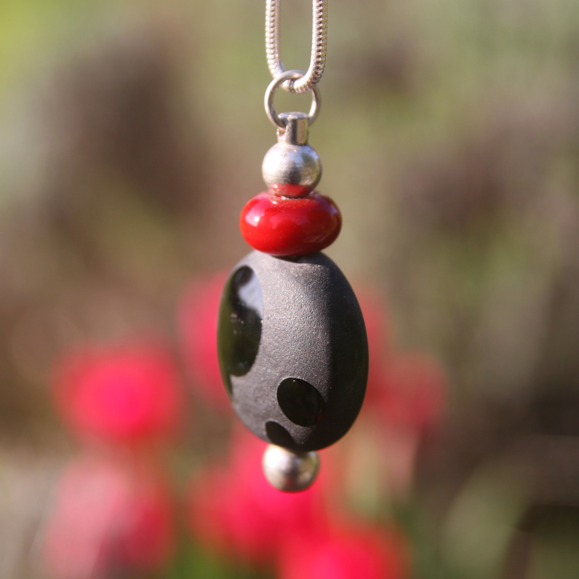bijoux pushi pendentif murano perle de verre artisan subbiotto france