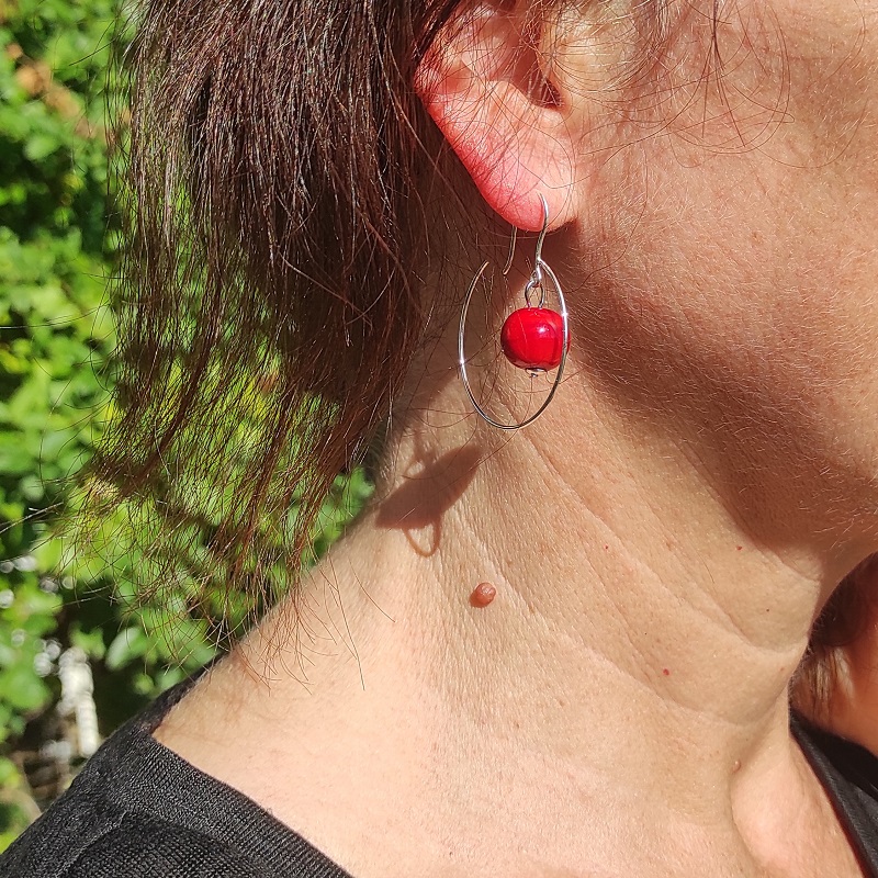 boucles d'oreilles petit format creole argent 925