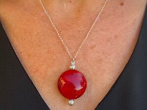 pendentif rouge saint valentin createur pushi