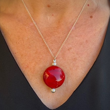 pendentif rouge saint valentin createur pushi